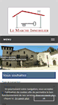 Mobile Screenshot of lemarcheimmobilier.fr